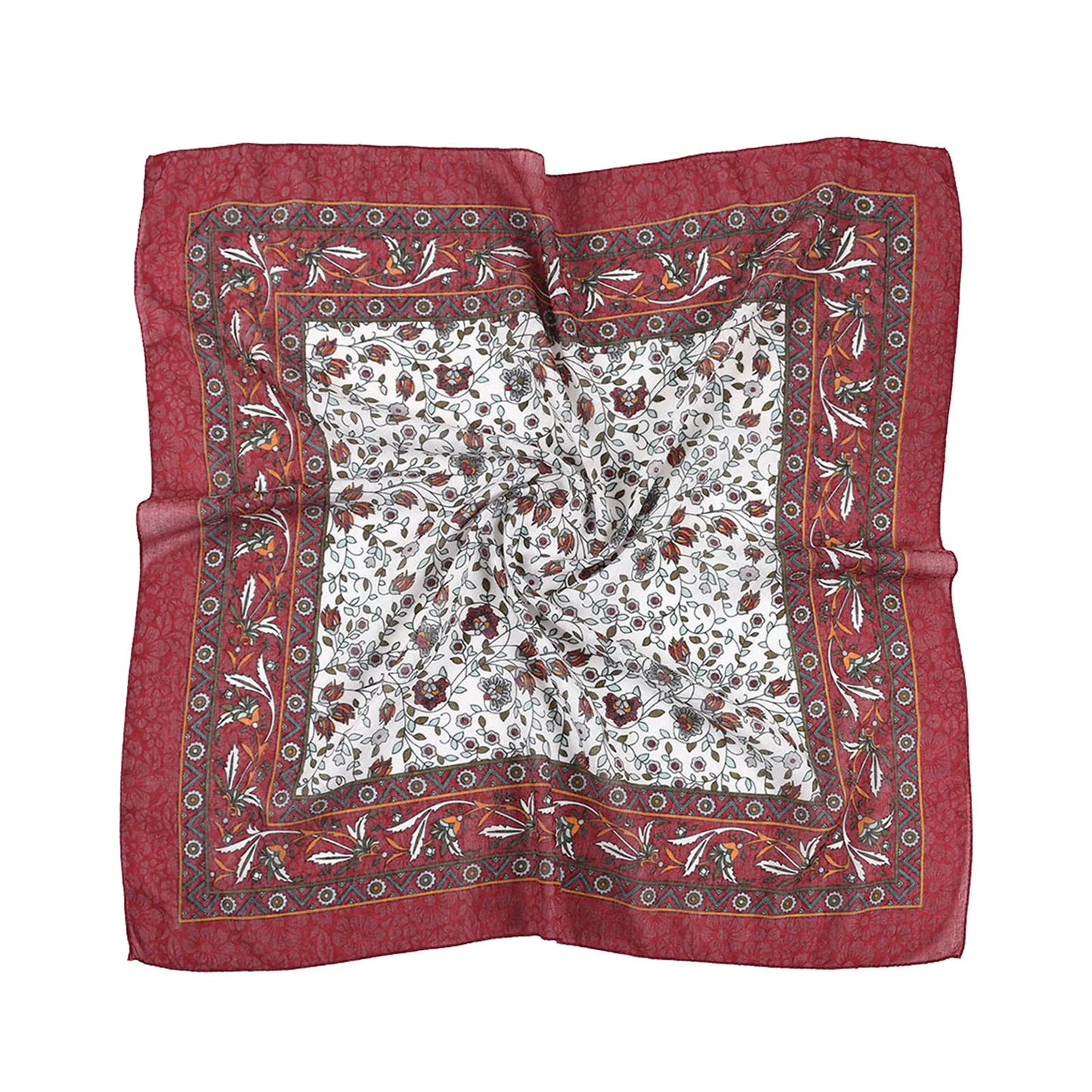 Prolriy Silk Scarf for Women Lady Bandanas Neck Scarf Floral Scarf Shawl Folk-Custom Travel Vintage Wrap Scarf Islam Scarfs Printing Women Wrap Head Hair Neckerchief Muslim Silk Scarves Satin Scarf